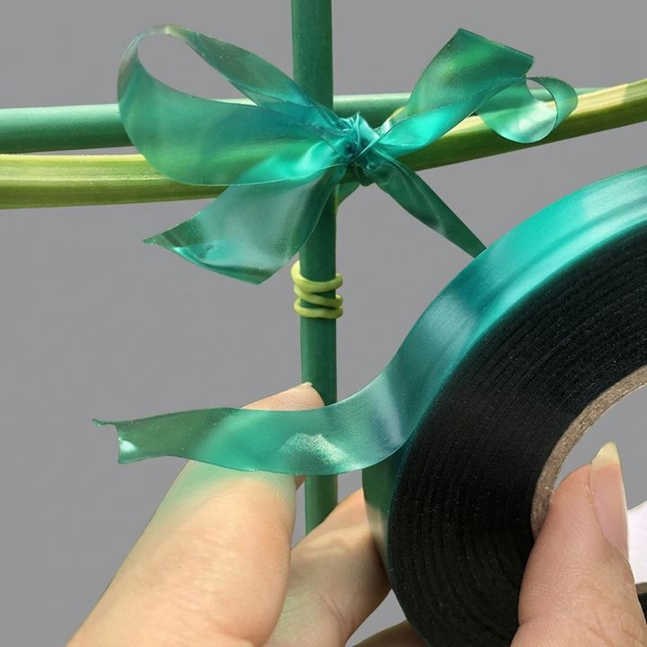 Cross-Border Wholesale Green Tape Pvc Garden Green Plant-Tying Grape Tomato Vine-Binding 45-Meter Stretchable
