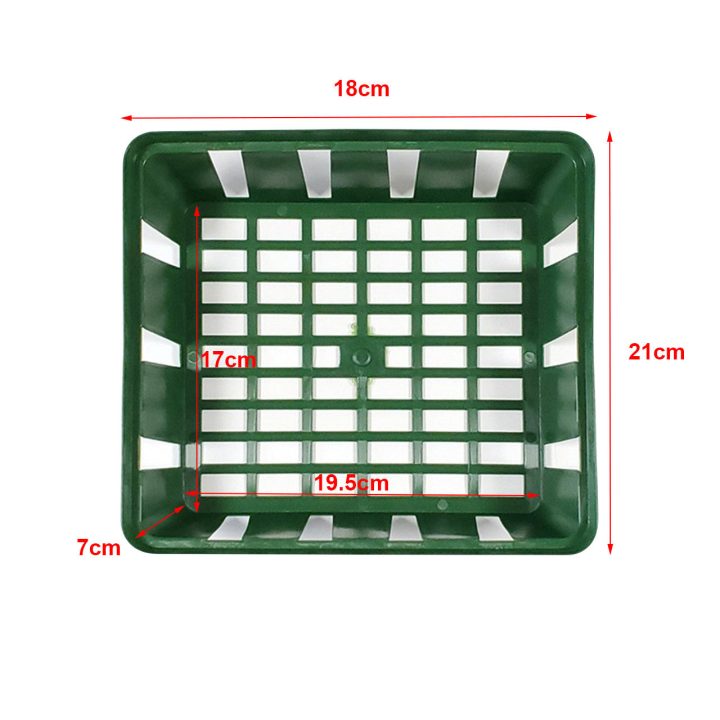 Gardening Supplies Square Plastic Multi-Functional Lightweight Seeding Sieve Planting Basket for Home Use Hydroponic Root Bulb