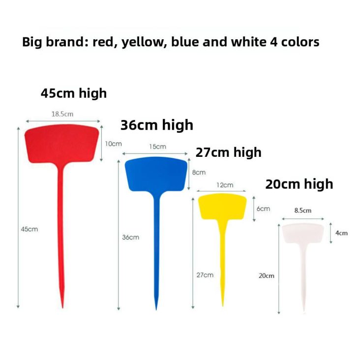 Large Face-Down Polypropylene Oversize Garden Label & Directional Sign Ground Stake Gardening Accessories