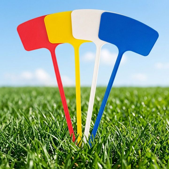 Large Face-Down Polypropylene Oversize Garden Label & Directional Sign Ground Stake Gardening Accessories