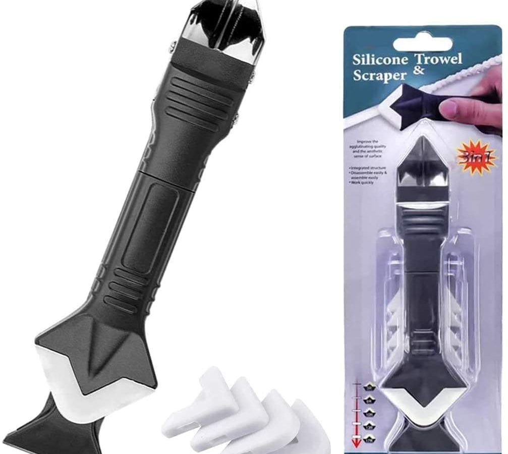 Glass Glue Angle Scraper Stainless Steelhead