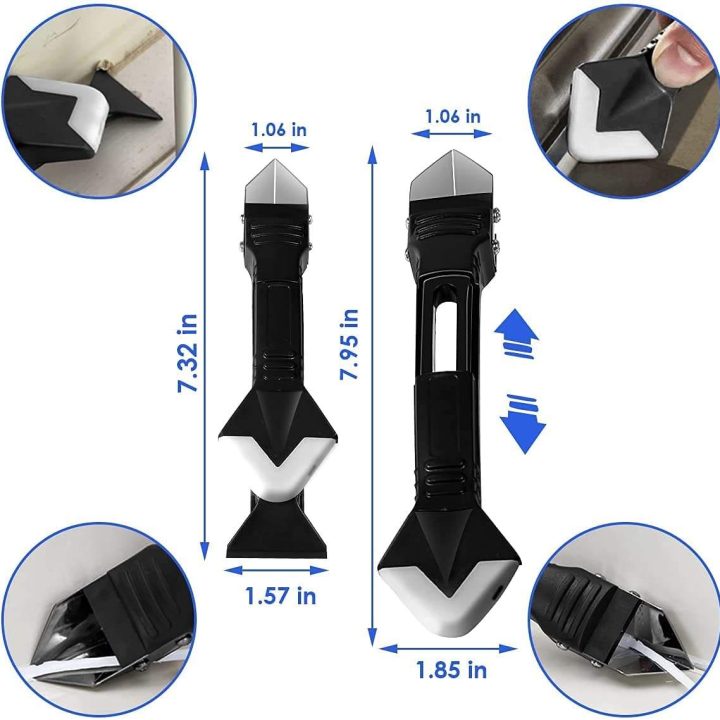 Glass Glue Angle Scraper Stainless Steelhead