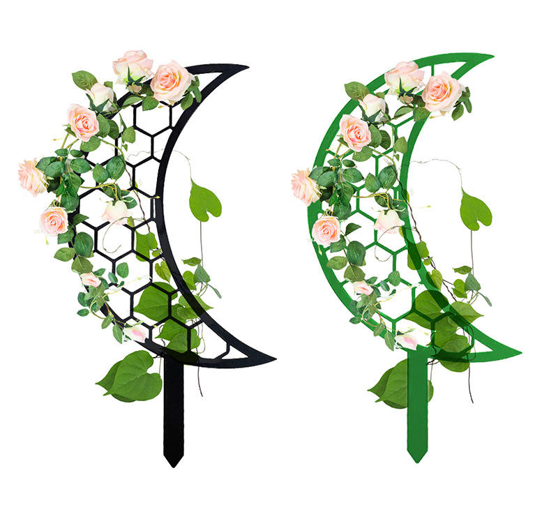 月亮爬藤支撑盆栽塑料花园绿化花卉爬架
