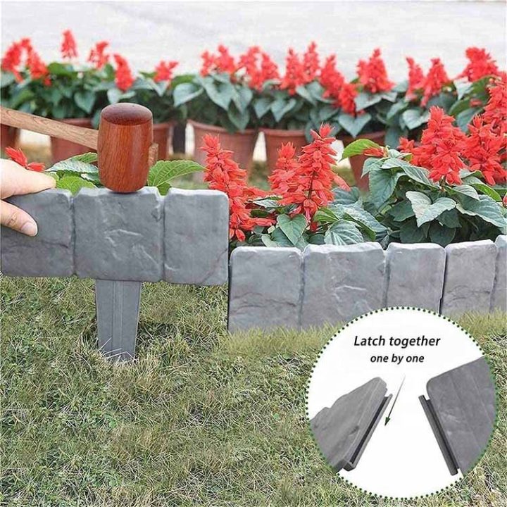 10 Pack Plastic Garden Lawn Edging